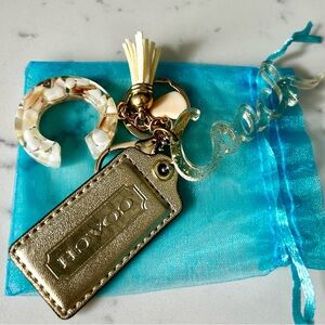 Coach Poppy Glitter Hangtag and Coach Gold Hangtag. EUC.